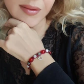 Vaoov 925 Ayar Gümüş Doğal Taşlı Dişil Enerji Bilekliği thumbnail 3