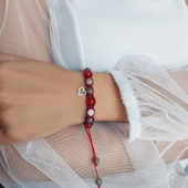 Vaoov 925 Ayar Gümüş Doğal Taşlı Dişil Enerji Bilekliği thumbnail 2