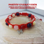 Vaoov 925 Ayar Gümüş Doğal Taşlı Pozitif Enerji Bilekliği thumbnail 1