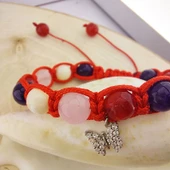 Vaoov 925 Ayar Gümüş Doğal Taşlı Pozitif Enerji Bilekliği thumbnail 3