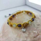 Vaoov 925 Ayar Gümüş Doğal Taşlı Bağışıklık Sistemini Güçlendiren Bileklik thumbnail 5