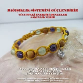 Vaoov 925 Ayar Gümüş Doğal Taşlı Bağışıklık Sistemini Güçlendiren Bileklik thumbnail 1