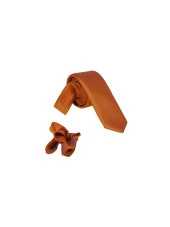 ARS MAGİC BOX 1.KALİTE ÖZEL DESENLİ ÖZGÜN RENK 5.5 CM GENİŞLİĞİNDE (KUŞGÖZÜ) KRAVAT MENDİL SETİ - 4