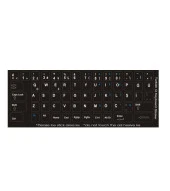 Notebook Klavye Türkçe Q Siyah Sticker, Klavye Etiketi - 1