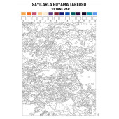 Sayılarla Boyama Soyut Tablolar Hayal Dünyası (10 Farklı Süper TABLO) thumbnail 3