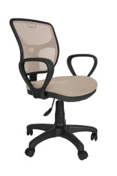 Gizmo Bodrum Fileli Bilgisayar Ofis Çalışma Koltuğu Fk1100 Ekru - 1