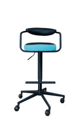 gizmo mobilya Döner Tekerlekli Turkuaz Çalışma Taburesi - 4
