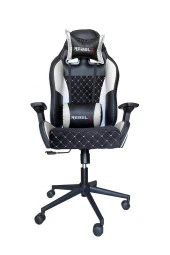 Rebelx Oyuncu Koltuğu Rombus Beyaz Renk thumbnail 2