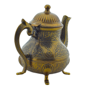 Arsal Sefa Dekoratif Işlemeli Demlik (18CMX22CM) Antik Renk Kapak Hasarlı - 4