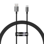 Baseus 1MT 6A 100W Mega Hızlı USB To Type C Şarj ve Data Kablosu, Akım Ve Isı Korumalı Type C Kablo - 1