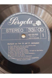 Das Deutsche Chorlied Madrigale Aus Dem 16. Und 17. Jahrhundert - vinyl -33lük plak - 3