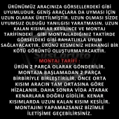Toyota Corolla Terra 1999-2002 Uyumlu Üniversal Laguna Lip Esnek Ön Lip 2 Parça Tampon Altı Dil Karlık Ön Ek - 1