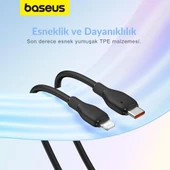 Baseus Süper Hızlı 1.2Mt 20W Type-C to İphone Şarj Kablosu, Akım ve Isı Korumalı, Esnek Kopmaz Bozulmaz Kablo - 10