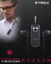 Syrox Çift Telefon Eşleşme Bluetooth Kulaklık MX13 - 5