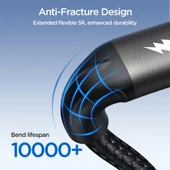 Joyroom 100W Type-C-Type-C Metal Hızlı Şarj Kablosu 1.2 Metre thumbnail 5