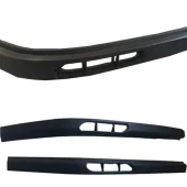 Toyota Corolla 1987-1992 Fındık Kasa Uyumlu Üniversal Laguna Lip Esnek Ön Lip 2 Parça Tampon Altı Dil Karlık Ön Ek - 6
