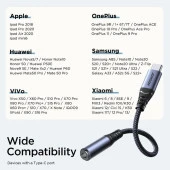 Joyroom Arama Destekli Ses Adaptörü Type-C - 3.5 mm - 7