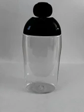 150ml Şeffaf Plastik Şampuan Şişesi, Siyah Kapak, Seyahat Şişesi, Kozmetik Şişe, Boş Şişe, 50 Adet - 2