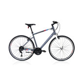 Carraro Sportive 327 28 jant Şehir & Tur Bisikleti (Mat Antrasit Gümüş Mavi Kırmızı) 52 Kadro - 1