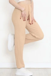 Keten Pantolon Kahve - 5