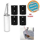Mobilya Kanepe Masa Baza Sehpa Gizli Montaj Ayağı Plastik Bağlantı Aparatı M8 Civatalı Tabanı 4 ADET thumbnail 1