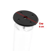 Mobilya Kanepe Masa Baza Sehpa Montaj Ayağı Yuvarlak Plastik Bağlantı Aparatı M8 Civatalı Tabanı 1 ADET thumbnail 4