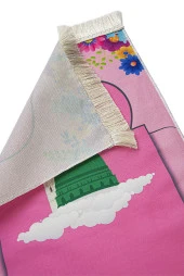 Silindir Kutulu Tesbihli İsme Özel Nakış İşlemeli Çocuk Seccade Seti Pembe thumbnail 8