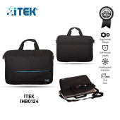 İTEK 15.6 İHB0124 Laptop El Çantası Su Geçirmez Siyah -Mavi Aksılı - 1