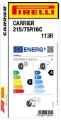 Pirelli 215/75R16 C 113R Carrıer C-A-70 Yaz Hafif Ticari Lastiği (Üretim Yılı: 2024) thumbnail 2