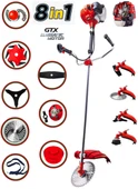 Eisenn Germany 8 In 1 X-gtec 20 Hp Çift Bakır Şanzuman Yan Tipi Benzinli Motorlu Ot Çalı Çim Biçme Makinesi - 1