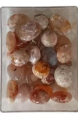 Flower Agate Çiçek Akik 50 Gram Tamburlu Parçalar 631 - 2