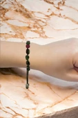 Rubyzoisit, Anyolit Bileklik Makrome Ayarlı 334-1 - 2