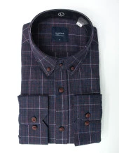 2107 Kareli Yün Gömlek - 1