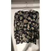 LARCİVERT YAPRAK DESNLİ BULUZ - 1