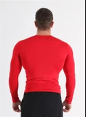 Diadora Soloben - Erkek Kırmızı Uzun Kollu Spor T-shirt - TSRT-ZN - 4