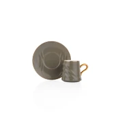 Schafer Vogue 6 Kişilik Kahve Fincan Seti 12 Parça-Çok Renkli - 5