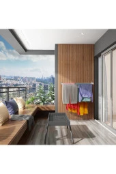 Urban Nouk Roma Çamaşır Kurutma Askısı - Duvara Monte Katlanabilir Kurutmalık - 100 cm - 6