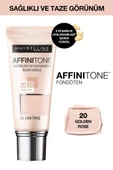 Maybelline New York Affinitone Fondöten No:20 Golden Rose 30 ML - 1