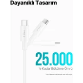 Ttec 2DK47B USB-C - USB-C 30cm 65W PD/QC Hızlı Şarj/Data Kablosu Beyaz - 5