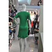 Kruvaze Yaka Elbise - 6