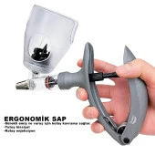 5 ML Veteriner Otomatik Enjektör Şırınga Aşı Tabancası Yedek Parçalı - 2