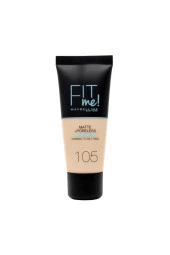 Maybelline New York  Fondöten Fit Me Matte Poreless Foundation 105 Natural Ivory - 1
