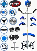 Eisenn Alman 11 In 1 G-tec Pro 20 Hp Yan Tipi Ot Çim Çalı Biçme Tırpanı Toprak Eşeleme Akrobat Çapa Aparatı - 1