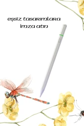 iPad 9. Nesil Uyumlu Pencil USB-C Avuç İçi Red Eğim Özellikli Bluetooth Bağlantılı Stylus Kalem - 8