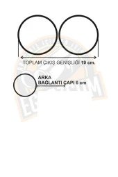 76 mm. Krom düz eşit (dual) çift çıkışlı paslanmaz içi boş egzoz eksoz ucu 2 ADET TAKIM thumbnail 6