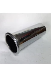 60 mm. Düz nikelaj egzoz eksoz çıkış borusu thumbnail 1