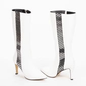 Kadın İnce Topuklu Sivri Burunlu Klasik  Çizme thumbnail 8