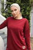 Yeni Stil Bordo Arma Detay Tunik 10020 - 2