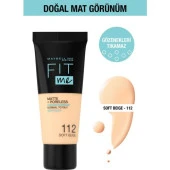 Maybelline Fit Me Matte+Poreless Fondöten NO:112 - 1