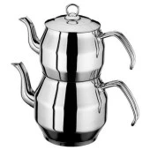 İnter Çelik Köşem Çaydanlık Sade Aile Boyu - 1